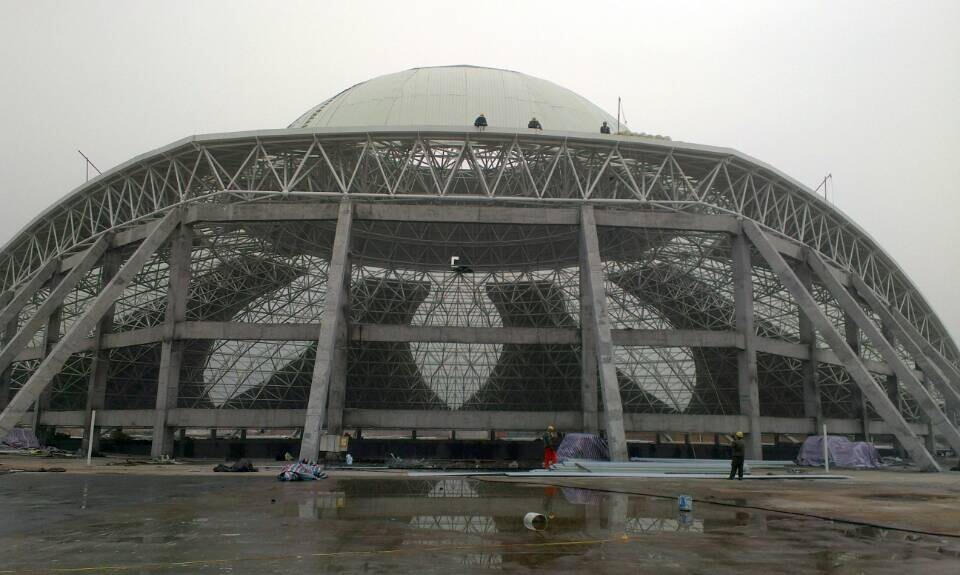 鄂州温泉馆网架工程